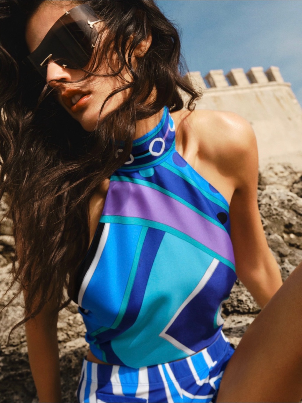 Pucci Vivara Print Scarf Top